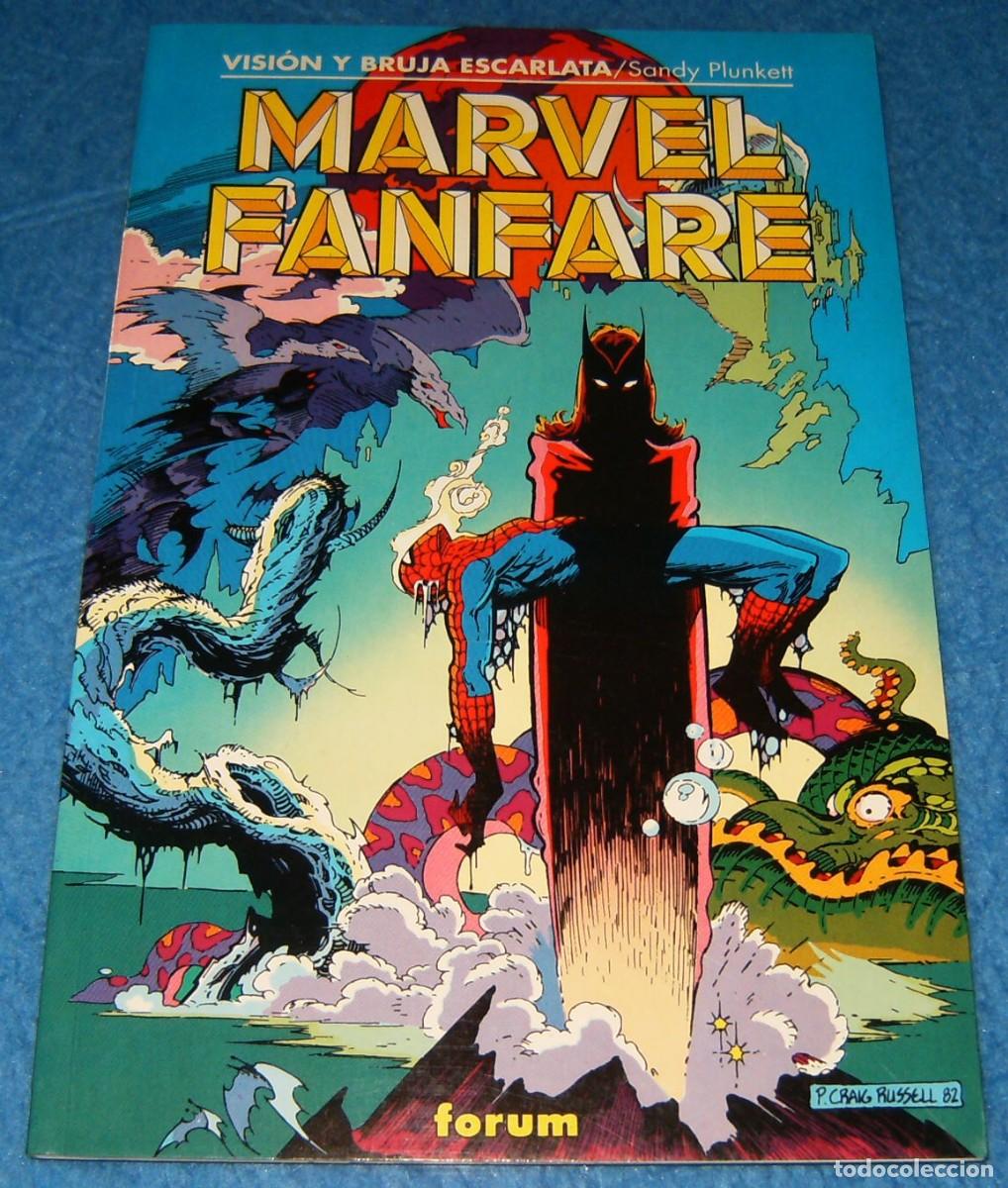 C&oacute;mics: MARVEL FANFARE N&uacute;mero 4 . VISION Y LA BRUJA ESCARLATA CON SPIDERMAN . FORUM . PRESTIGE