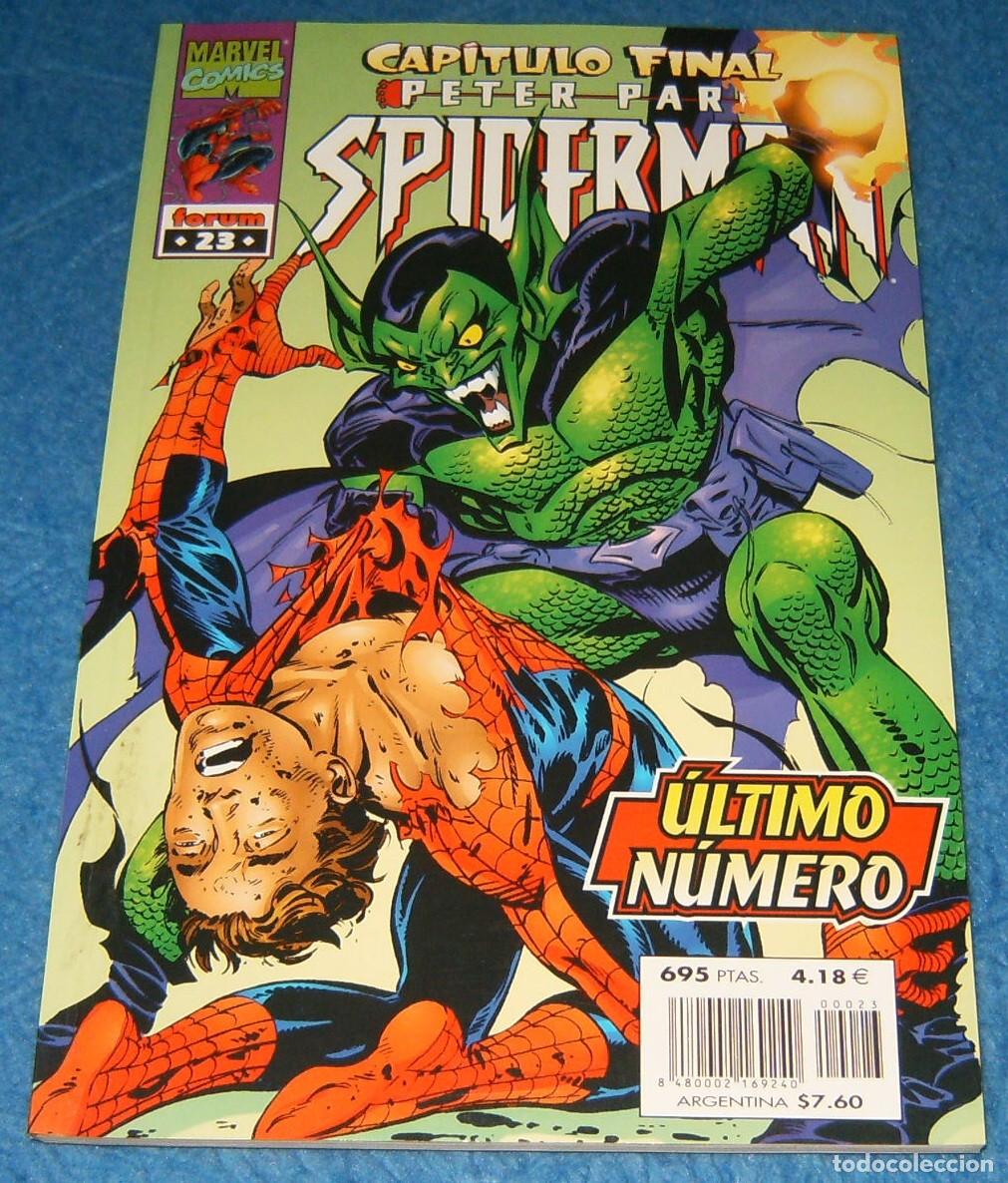 C&oacute;mics: PETER PARKER SPIDERMAN volumen 1 n&uacute;mero 23 . CAPITULO FINAL . DUENDE VERDE . FORUM . TOMO LOMO NEGRO