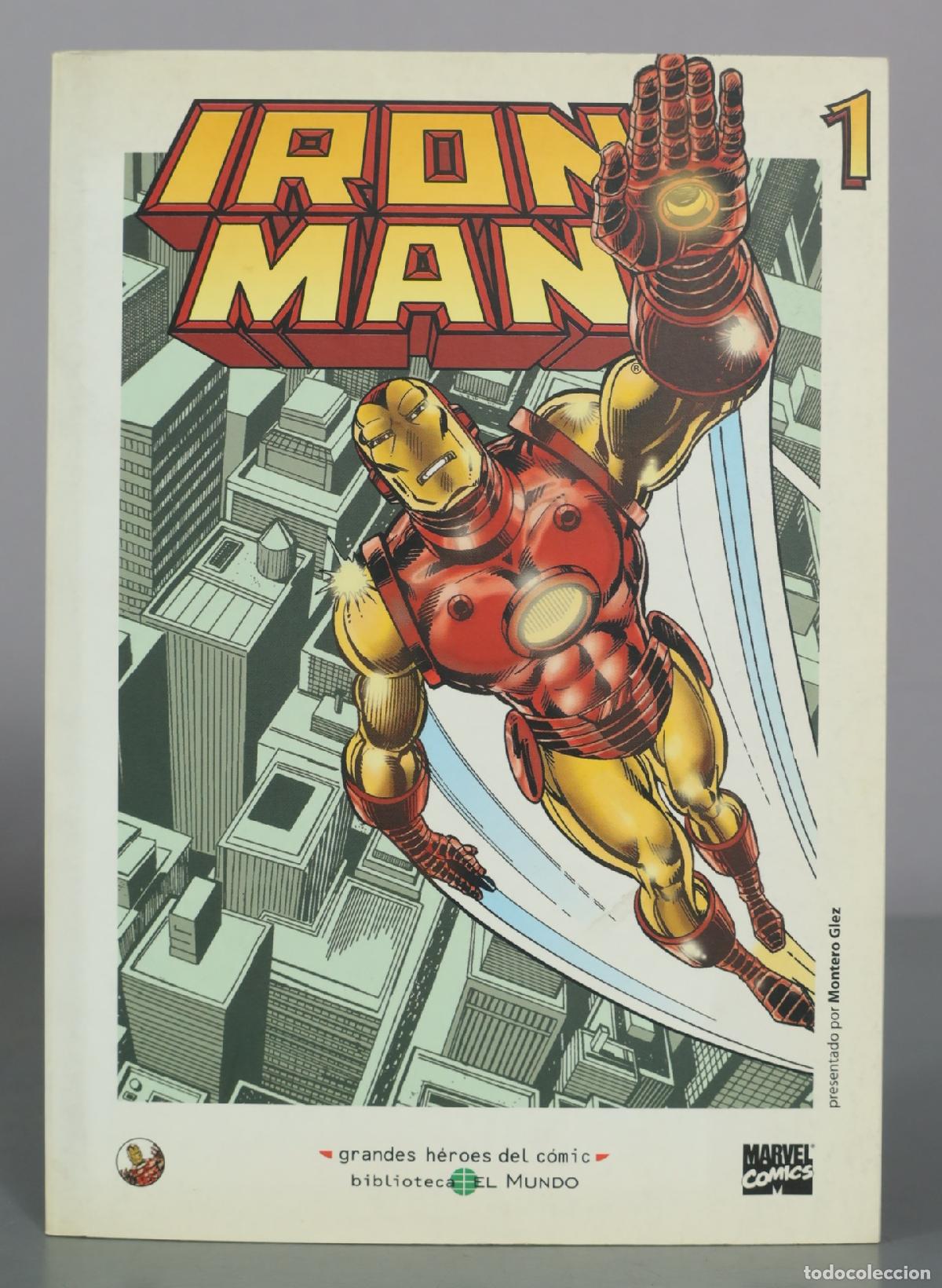 C&oacute;mics: Iron Man - 1 Grandes H&eacute;roes del C&oacute;mic - Biblioteca El Mundo