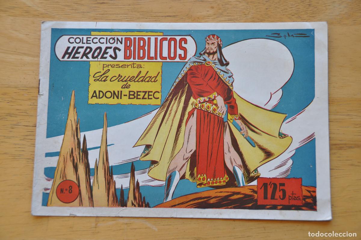 C&oacute;mics: COMIC - COLECCI&Oacute;N H&Eacute;ROES B&Iacute;BLICOS N&ordm;8 - LA CRUELDAD DE ADONI-BEZEC - CASA MITJANA