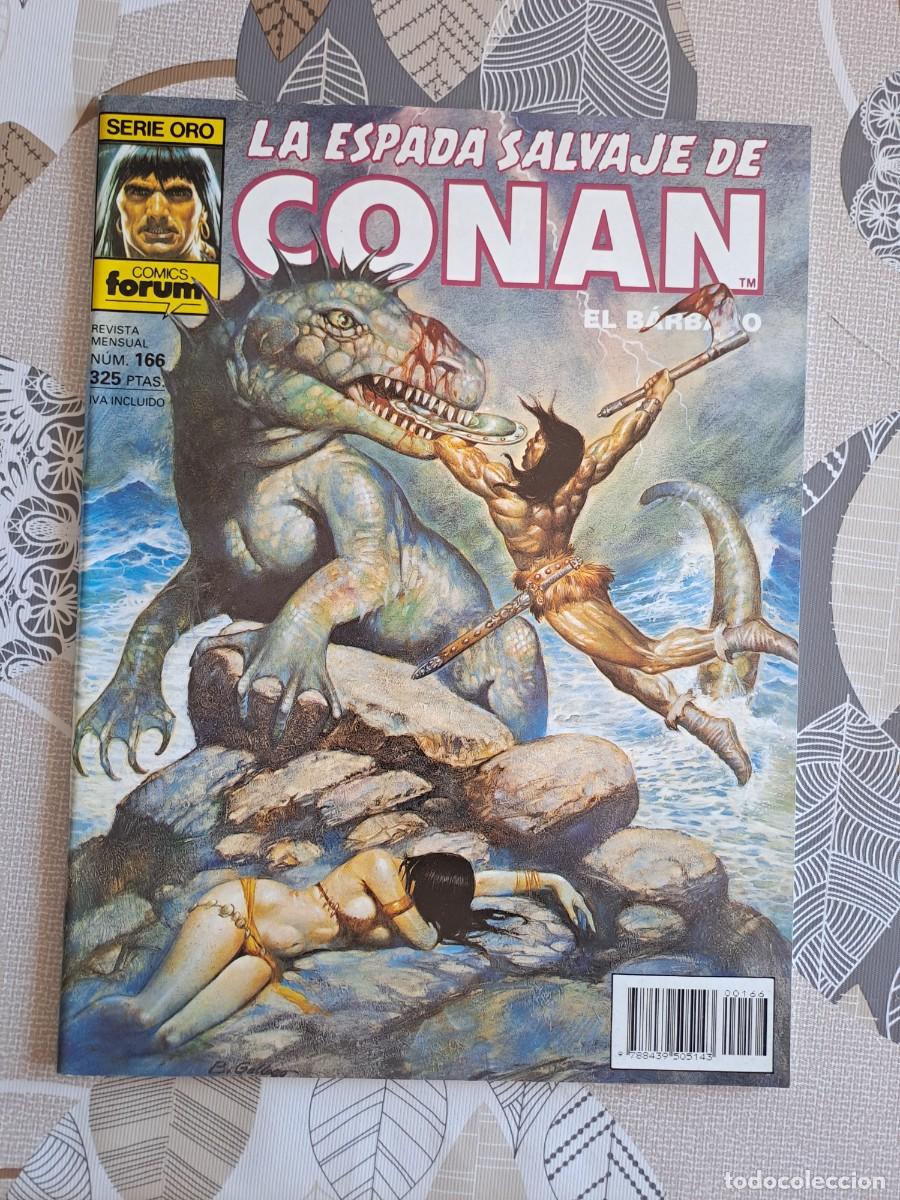 C&oacute;mics: La espada salvajes de Conan 166, F&oacute;rum en muy buen estado Bolsa DA