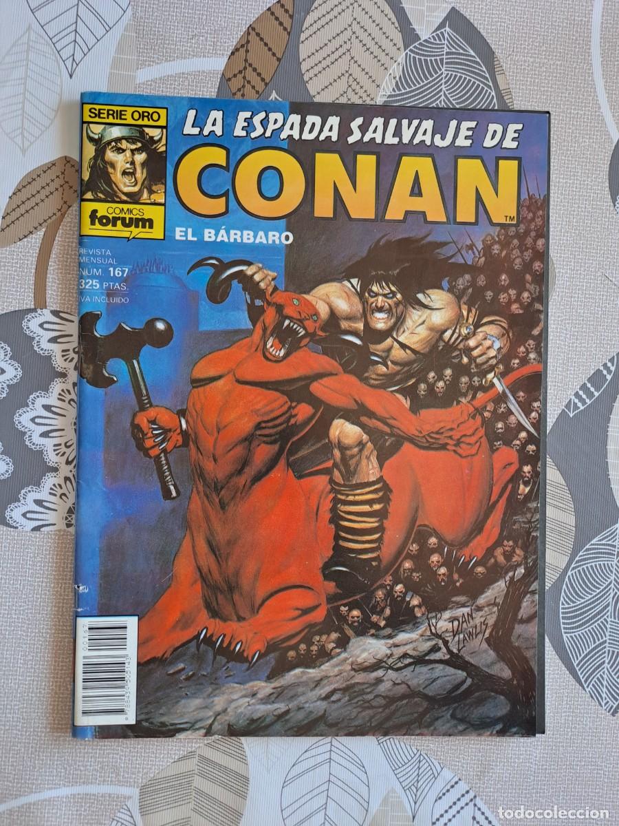 C&oacute;mics: La espada salvajes de Conan 167, F&oacute;rum en muy buen estado Bolsa DA