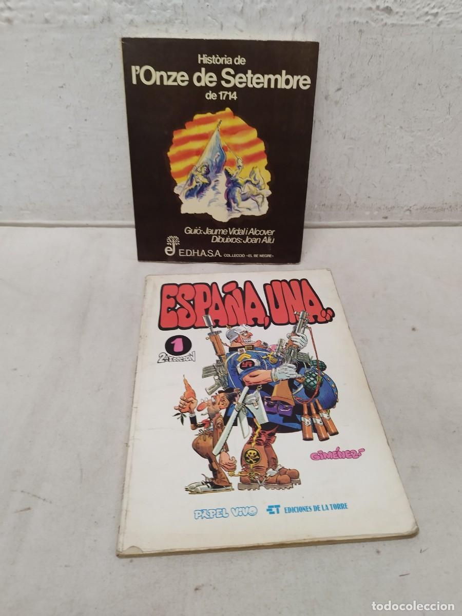 C&oacute;mics: Dos comics, l'onze de setembre y espa&ntilde;a una.