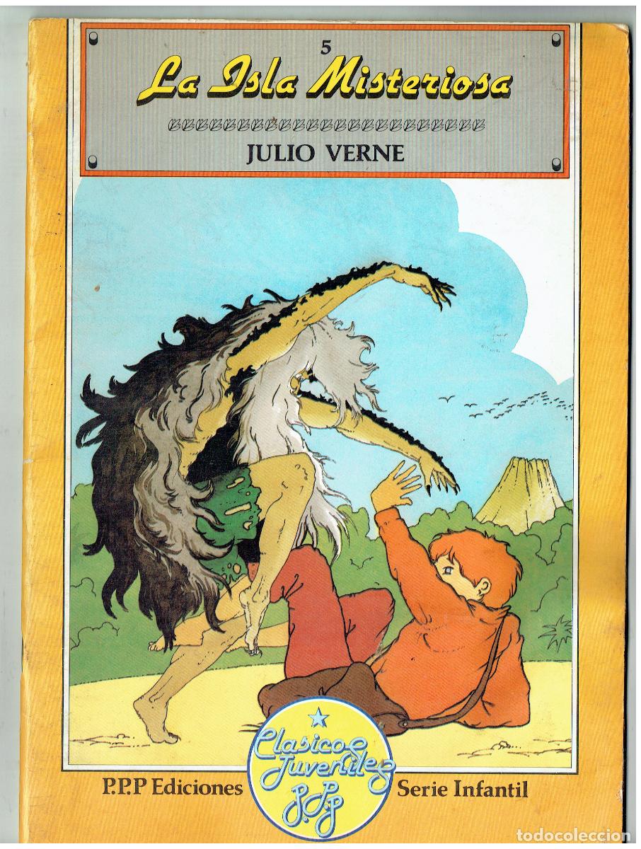 C&oacute;mics: LA ISLA MISTERIOSA. JULIO VERNE. CL&Aacute;SICOS JUVENILES P.P.P. SERIE INFANTIL. 1987. (B/34.2 RUM)