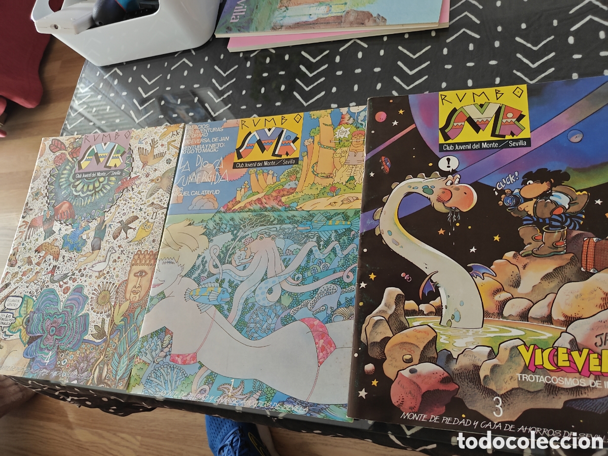 Comics: RUMBO SUR n&ordm; 1, 3 y 4 &ndash; Monte de Piedad Sevilla 1984-86 &ndash; JAN, Calatayud, Hern&aacute;ndez Palacios &ndash; Raro