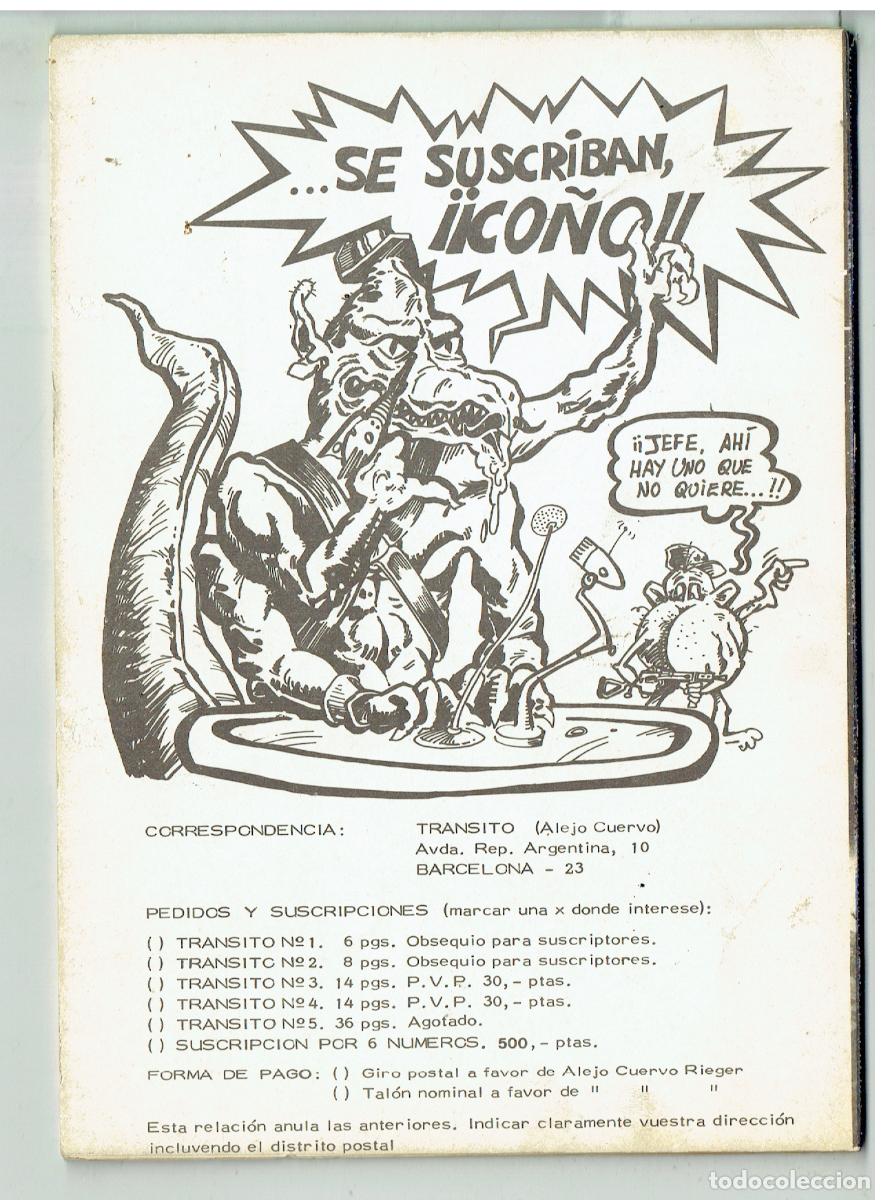 C&oacute;mics: TRANSITO. N&ordm; 6. MAYO&acute;82. ESPECIAL CONAN. (B/34.2 RUM) - Foto 2