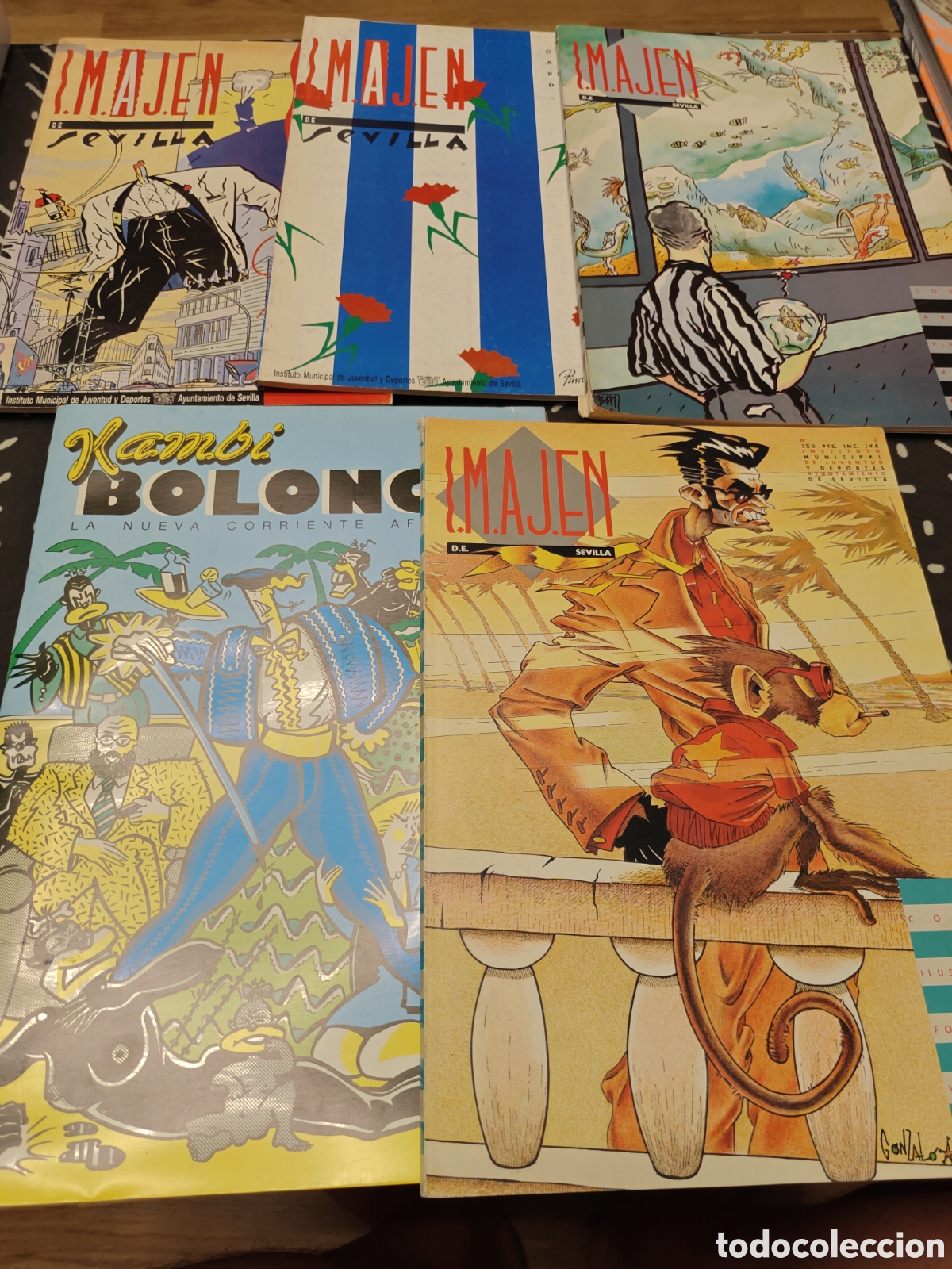 C&oacute;mics: LOTE C&Oacute;MIC UNDERGROUND SEVILLA 80 &ndash; KAMBI BOLONGO + IMAJEN n&ordm; 0, 1, 2 y 3 &ndash; 5 revistas