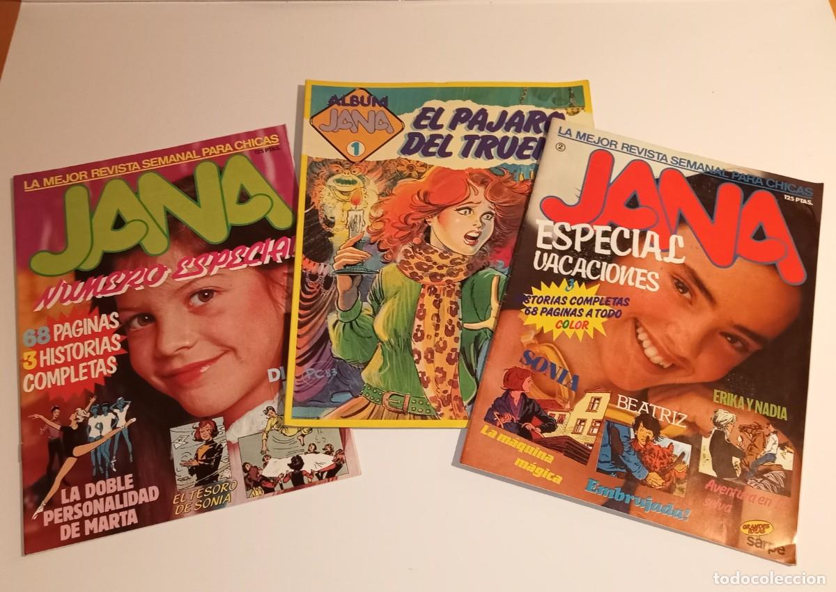 C&oacute;mics: a&ntilde;os 80 - JANA - 1 ALBUM Y 2 NUMEROS ESPECIALES - REVISTAS JUVENILES