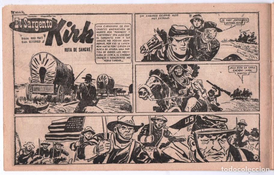 C&oacute;mics: 1956 MISTERIX # 424 SARGENTO KIRK, RUTA DE SANGRE - PRATT OESTERHELD SOLANO LOPEZ -FUERTE ARGENTINO