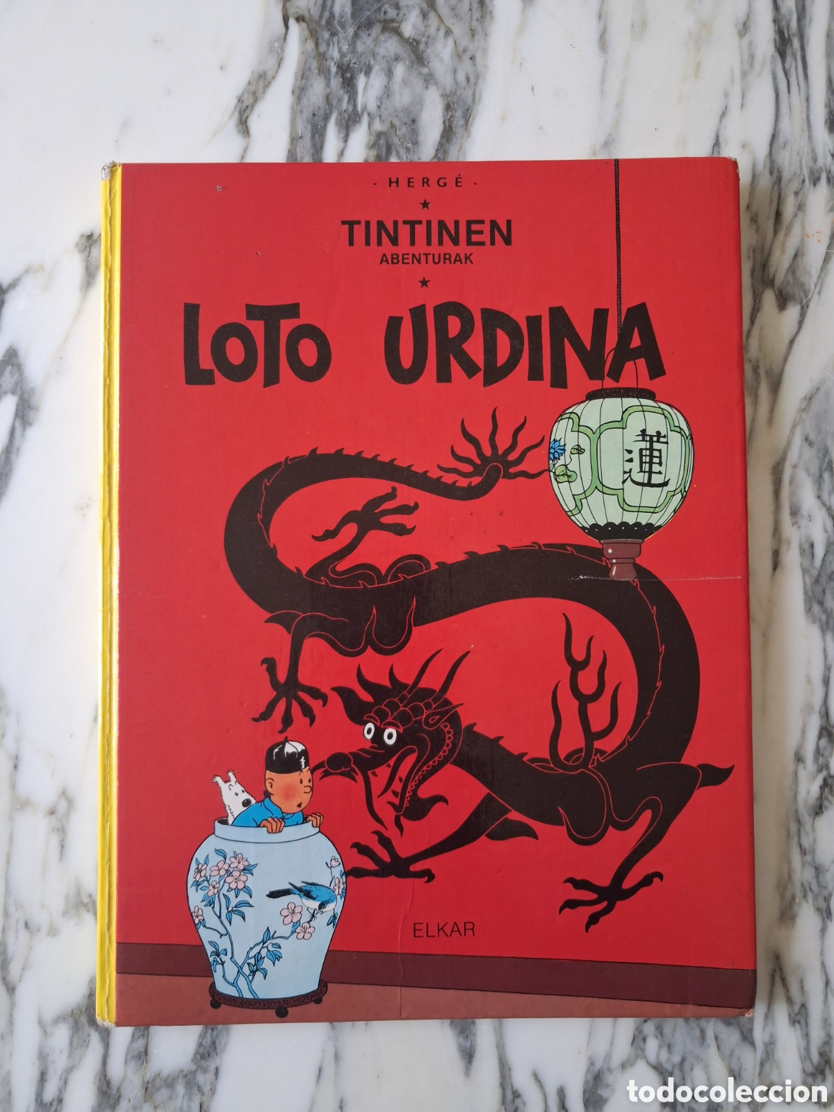 C&oacute;mics: TINT&Iacute;N - EL LOTO AZUL - LOTO URDINA - EUSKERA - VASCO - PRIMERA EDICI&Oacute;N - 1986