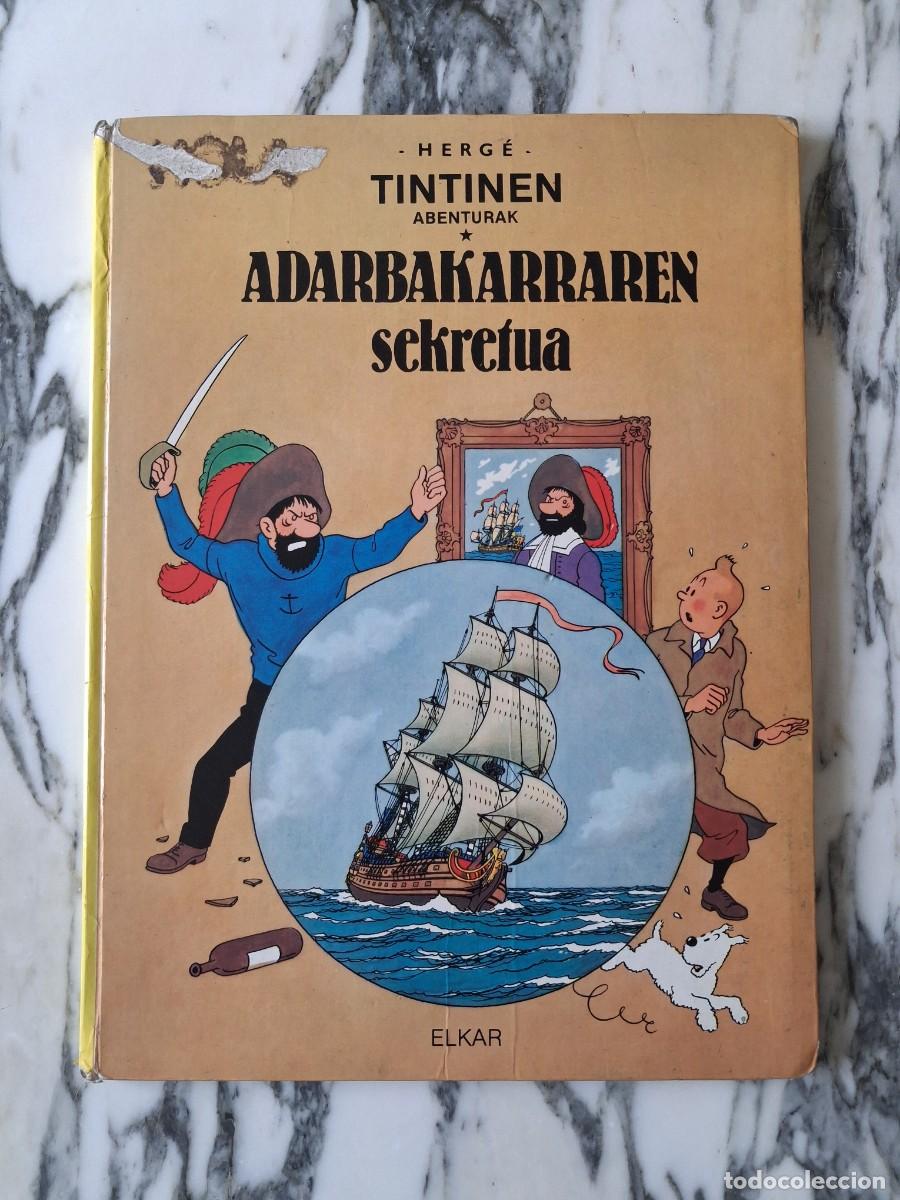 C&oacute;mics: TINT&Iacute;N - ADARBAKARRAREN SEKRETUA - HERG&Eacute; - EUSKERA - VASCO - ELKAR - PRIMERA EDICI&Oacute;N - 1986