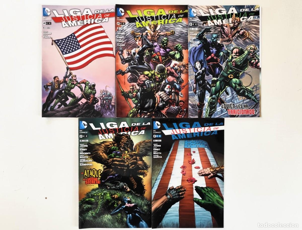 C&oacute;mics: LIGA DE LA JUSTICIA DE AM&Eacute;RICA # 1-5 (Geoff Johns, David Finch) ~ DC/ECC (2013)