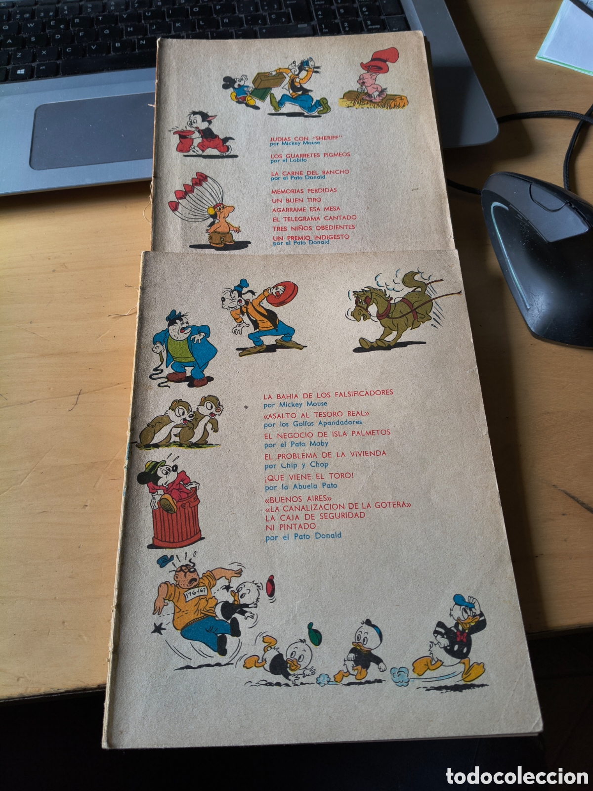 C&oacute;mics: LOTE 2 TEBEOS AVENTURAS PATO DONALD A&Ntilde;O 1971. SIN CUBIERTAS. A COLOR