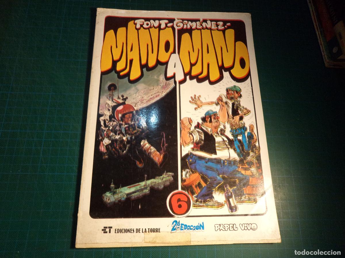 C&oacute;mics: Papel Vivo. N&deg; 6. Font-Gimenez mano a mano. Defecto de impresion en la portada. Rustica.