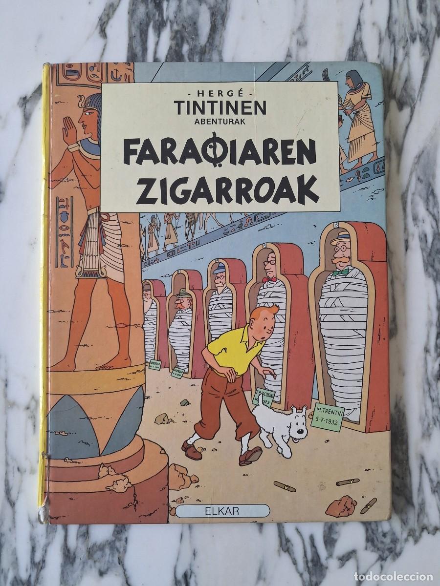 C&oacute;mics: TINT&Iacute;N - FARAOIAREN ZIGARROAK - HERG&Eacute; - EUSKERA - VASCO - ELKAR - PRIMERA EDICI&Oacute;N - 1986