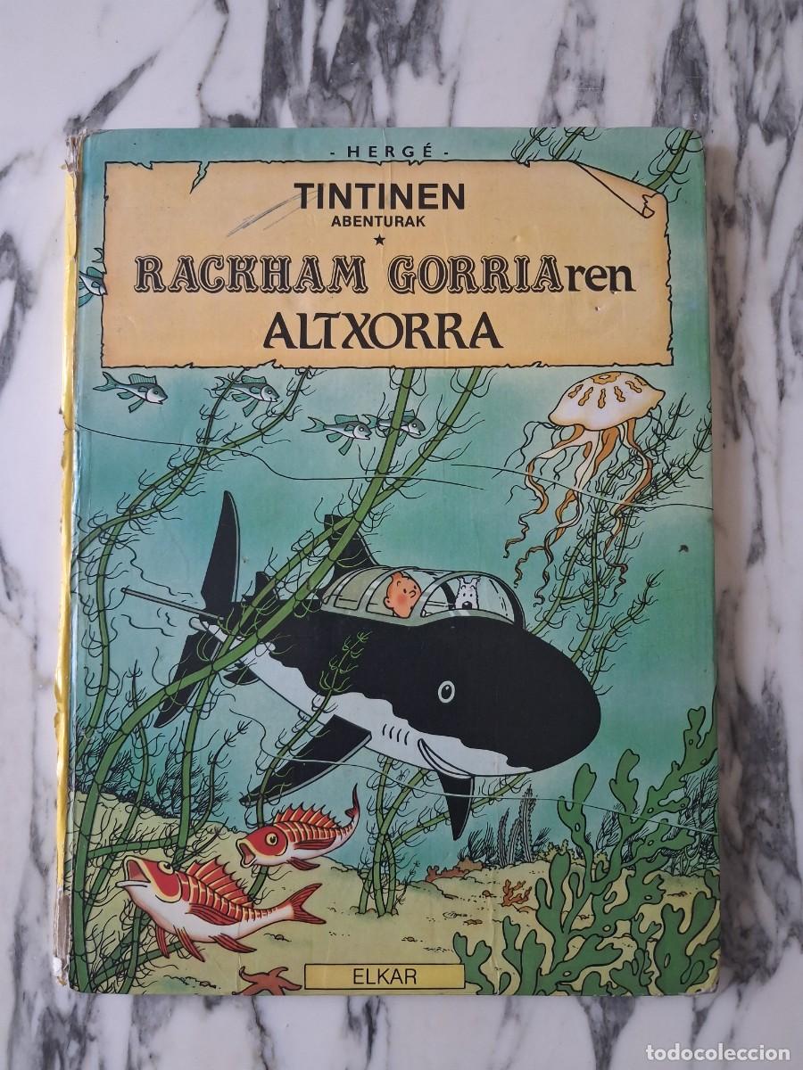 C&oacute;mics: TINT&Iacute;N - RACKHAM GORRIAREN ALTXORRA - EUSKERA - VASCO - ELKAR - PRIMERA EDICI&Oacute;N - 1985