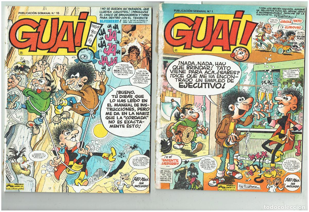 C&oacute;mics: GUAI !. LOTE DE 16 EJEMPLARES (DEL 1 AL 16) JUNIOR, (B/48.3 RUM)