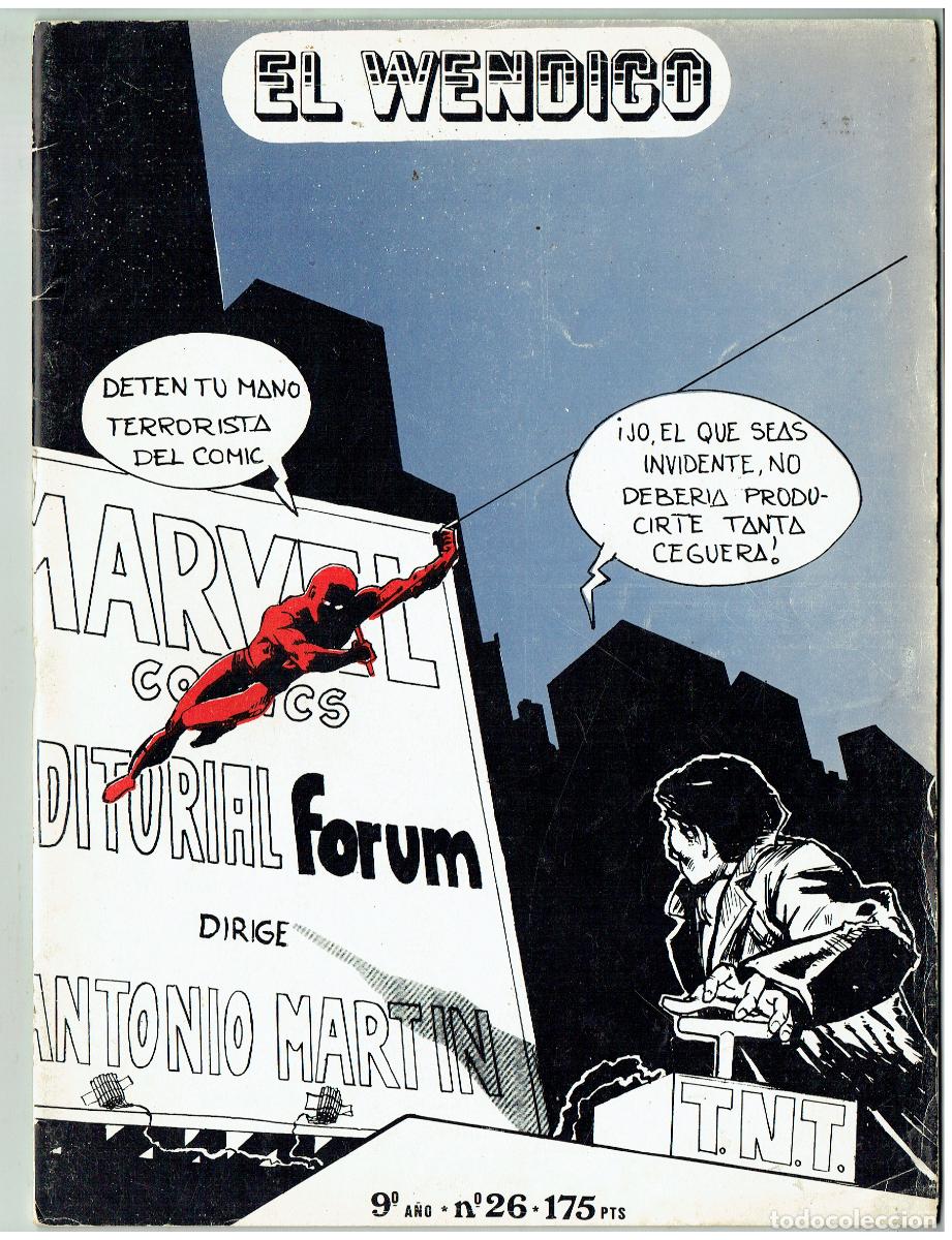 C&oacute;mics: EL WENDIGO. N&ordm; 9. 26 MATO 1983. (B/48.3 RUM)