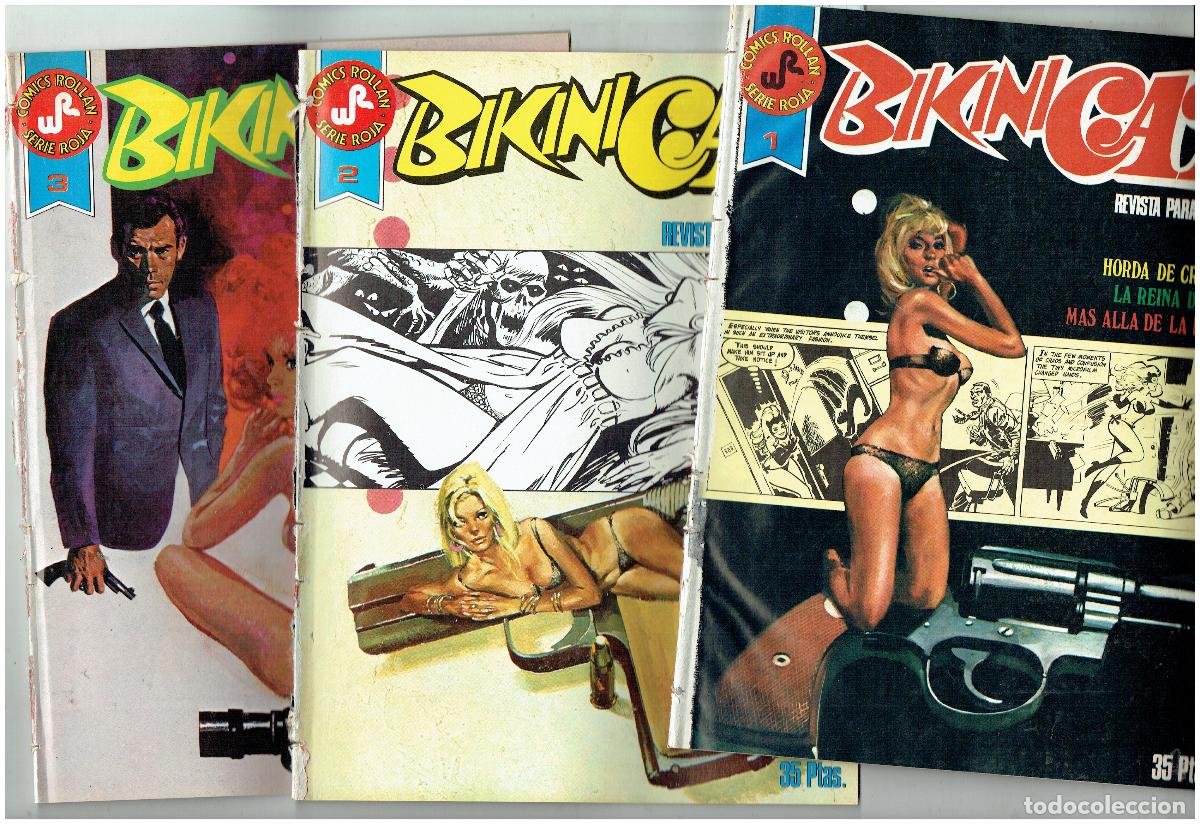 C&oacute;mics: BIKINI CAT. LOTE DE 3 (TRES) COMICS. NROS. 1, 2, 3. COMICS ROLLA, SERIE ROJA. (B/48.3 RUM)
