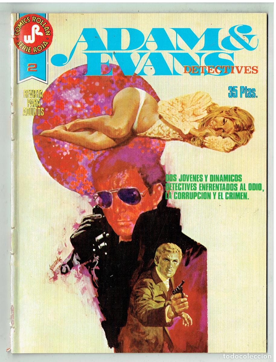 C&oacute;mics: ADAM & EVANS. DETECTIVES. LOTE DE 2 (DOS) COMICS. NROS. 2 Y 3. ROLLAN, SERIE ROJA. (B/48.3 RUM)