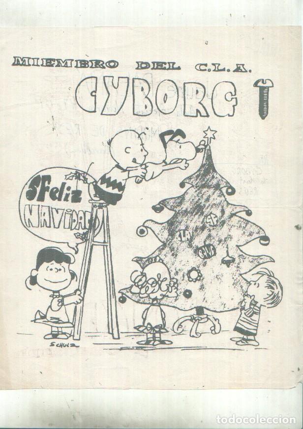 Fumetti: Fanzine: Cyborg hoja fedlicitacion navidad - Varios