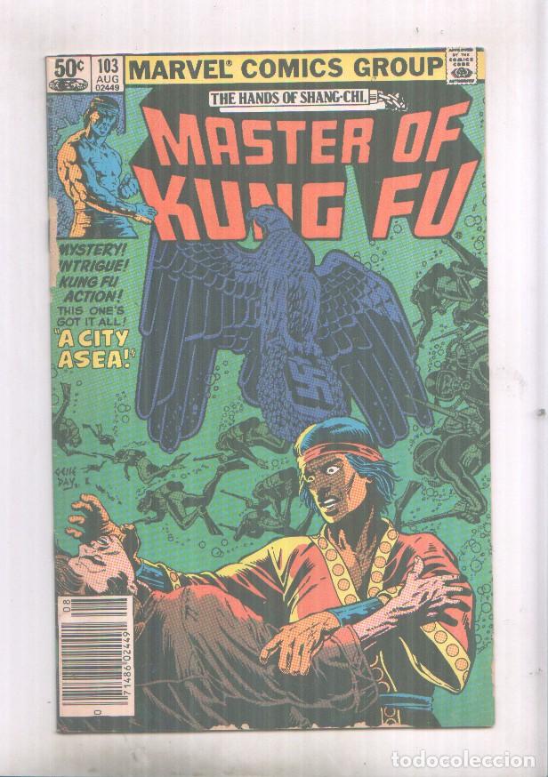 C&oacute;mics: Marvel Master of Kung Fu numero 103 (rozados los cantos de la cubierta) - varios
