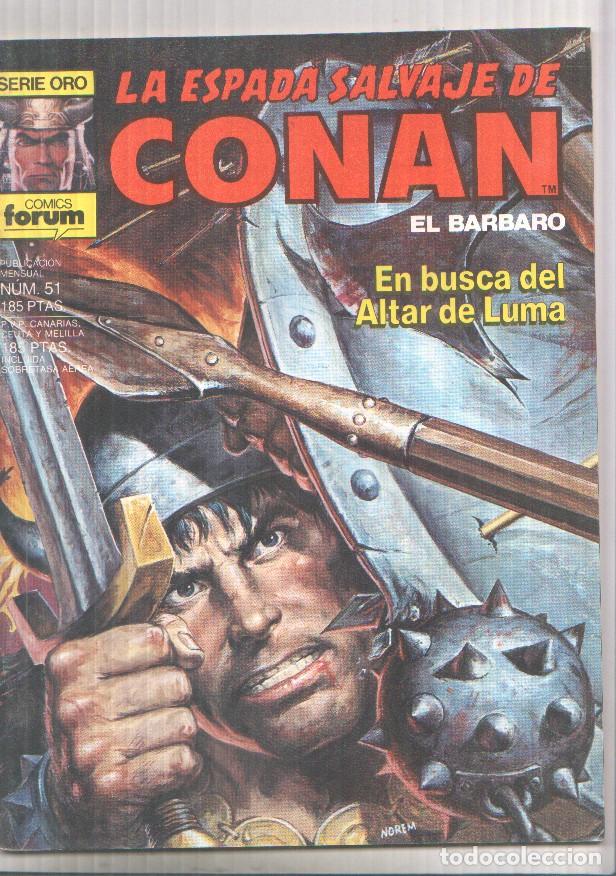 Comics: La Espada Salvaje de Conan 1&ordf; edicion numero 51: En busca del altar de Luma - varios