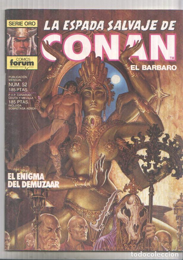 Comics: La Espada Salvaje de Conan 1&ordf; edicion numero 52: El enigma del Demuzaar - varios