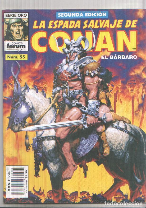 C&oacute;mics: La Espada Salvaje de Conan segunda edicion numero 55: Los vientos de Aka-Gaar - varios