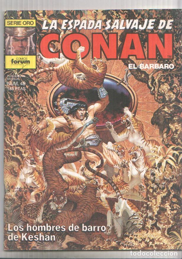 Fumetti: La Espada Salvaje de Conan 1&ordf; edicion numero 49: los hombres de barro de Keshan - varios