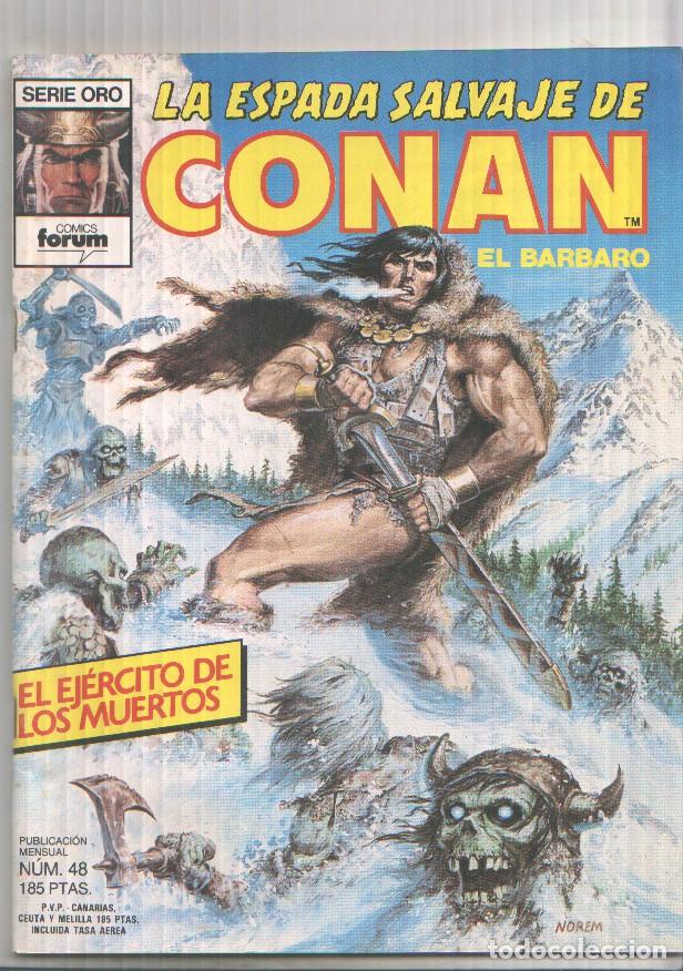 Comics : La Espada Salvaje de Conan 1&ordf; edicion numero 48: El ejercito de los muertos - varios