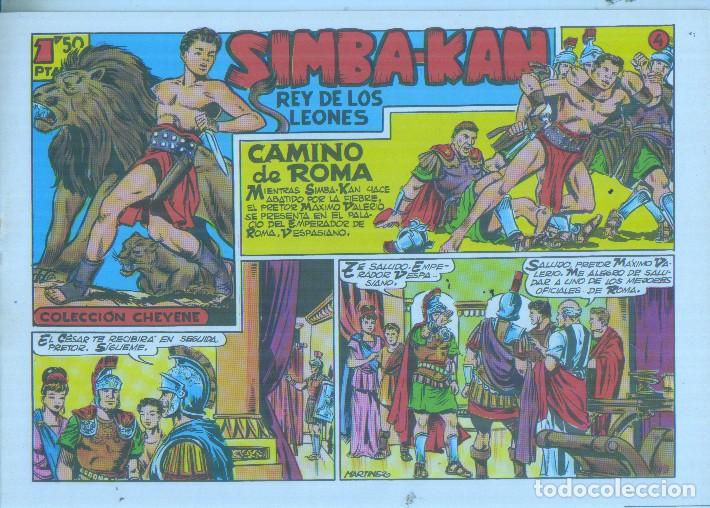 Comics: Facsimil: Simba Kan rey de los leones numero 04: Camino de roma - Martinez Osete