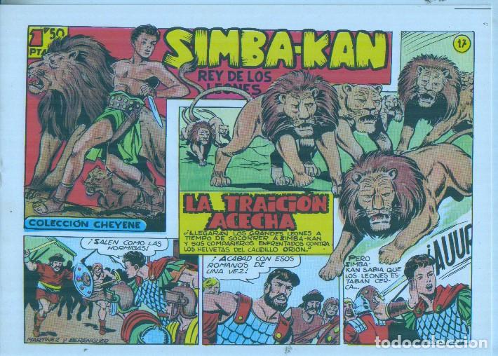 Comics: Facsimil: Simba Kan rey de los leones numero 17: La traicion acecha - Martinez Osete