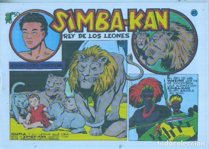 C&oacute;mics: Facsimil: Simba Kan rey de los leones numero 23 Promesa cumplida - Martinez Osete