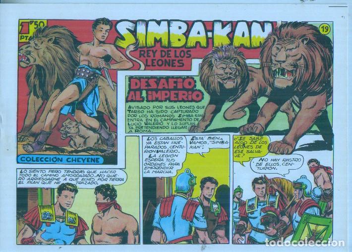 Comics: Facsimil: Simba Kan rey de los leones numero 19: Desafio al imperio - Martinez Osete