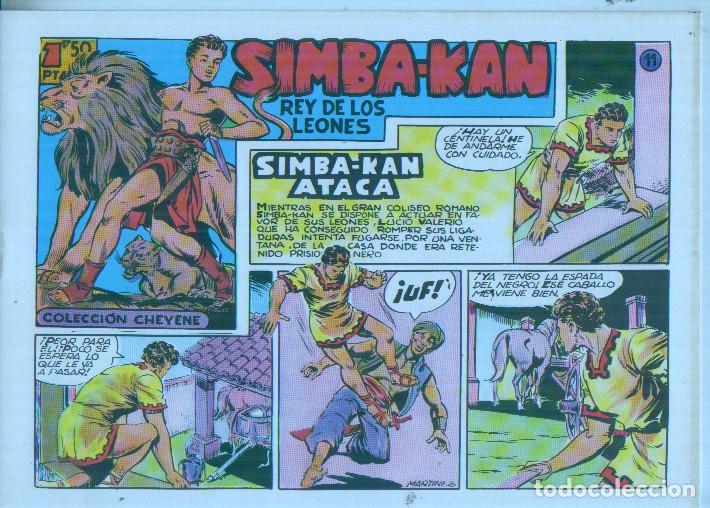 Fumetti: Facsimil: Simba Kan rey de los leones numero 11 Simba Kan ataca - Martinez Osete
