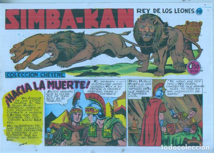 Comics: Facsimil: Simba Kan rey de los leones numero 29: Hacia la muerte - Martinez Osete