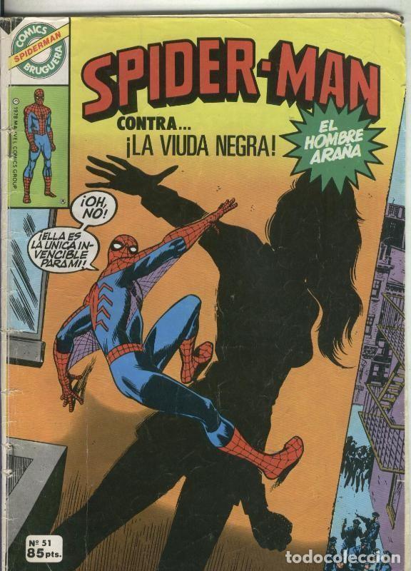 Comics: Comics Bruguera: Spiderman numero 51 (numerado 2 en trasera) - Varios