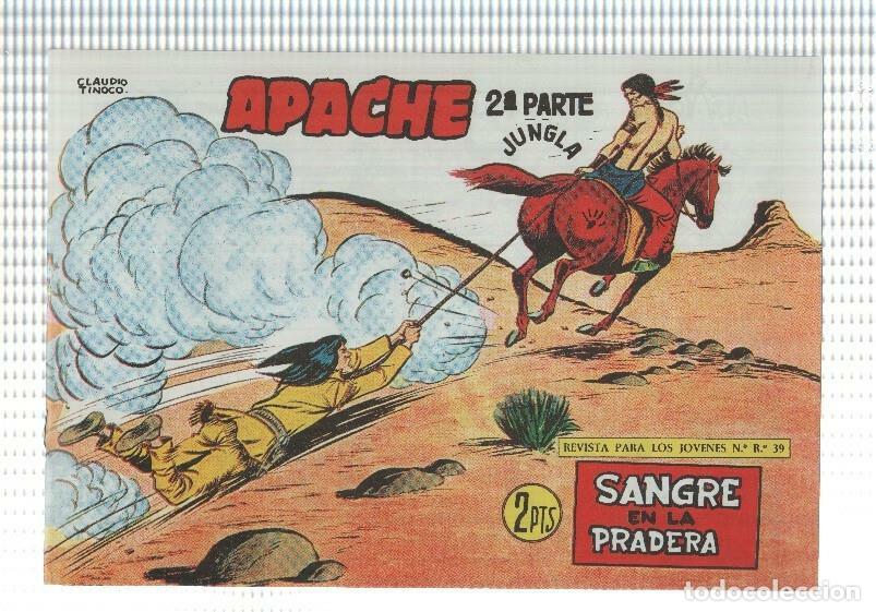 C&oacute;mics: Facsimil: Apache segunda serie numero 73: Sangre en la pradera - Claudio Tinoco
