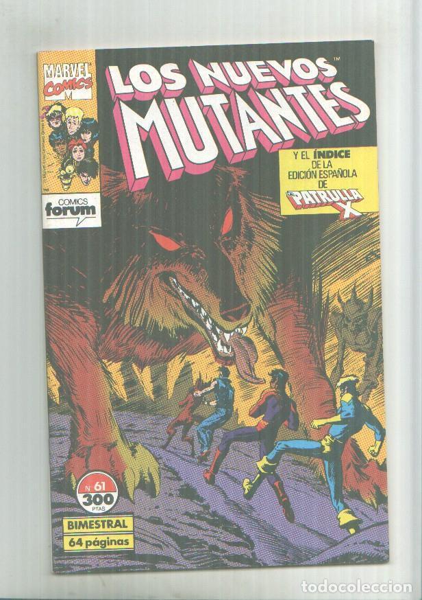 C&oacute;mics: Marvel Two-In-One: Los Nuevos Mutantes + indice Patrulla X numero 61 - Varios