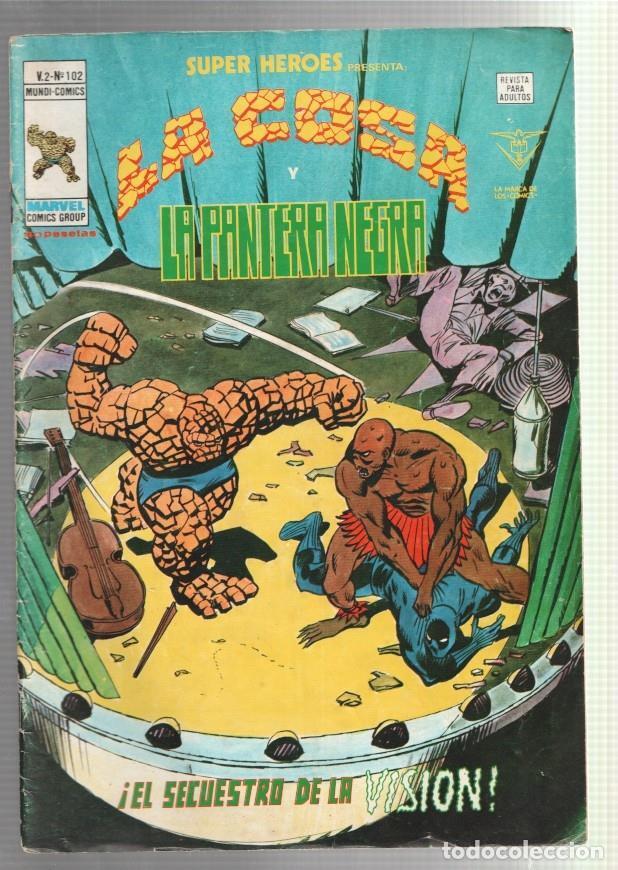 Comics: Vertice: Super Heroes volumen 2 numero 102: La Cosa y La Pantera Negra - varios