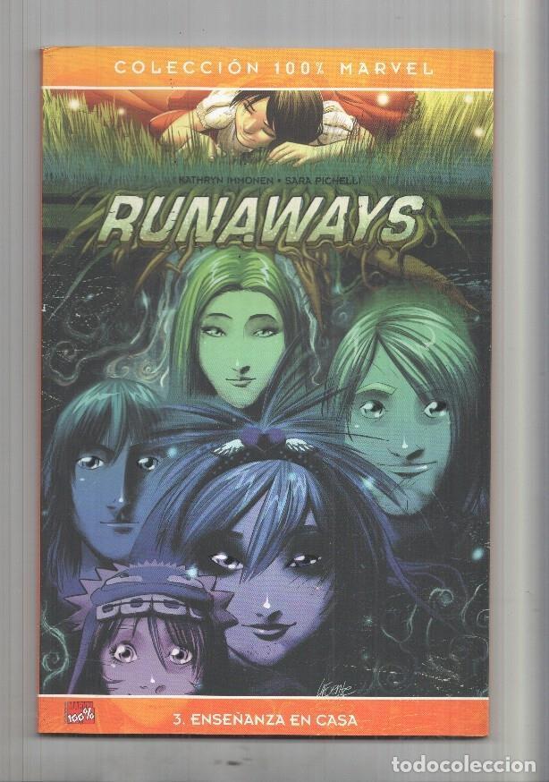 Comics: Panini: Coleccion 100% MARVEL: RUNAWAYS, Numero 03: Ense&ntilde;anaza en casa - Terry Moore