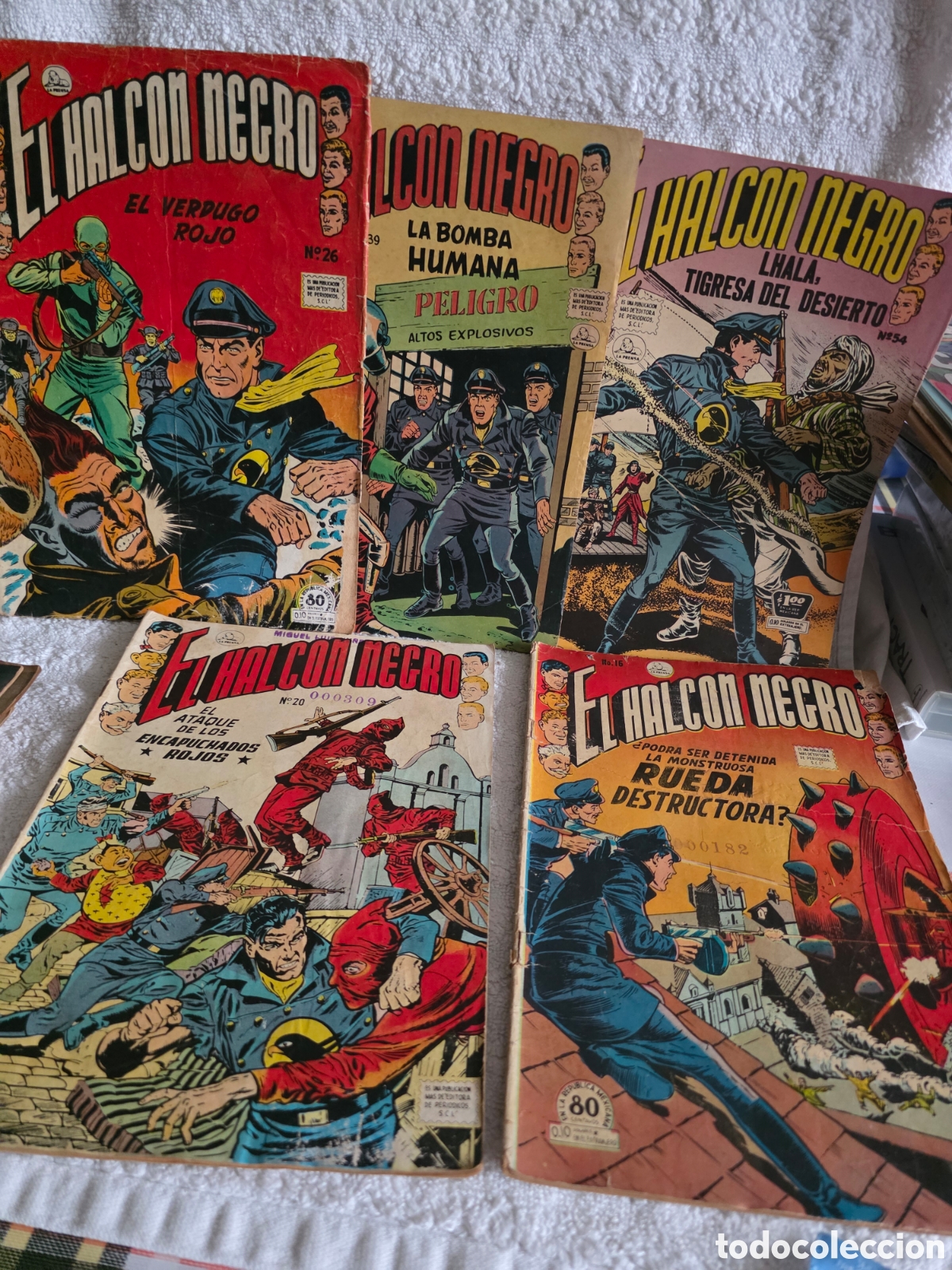 C&oacute;mics: EL HALCON NEGRO 5 EJEMPLARES ORIGINALES