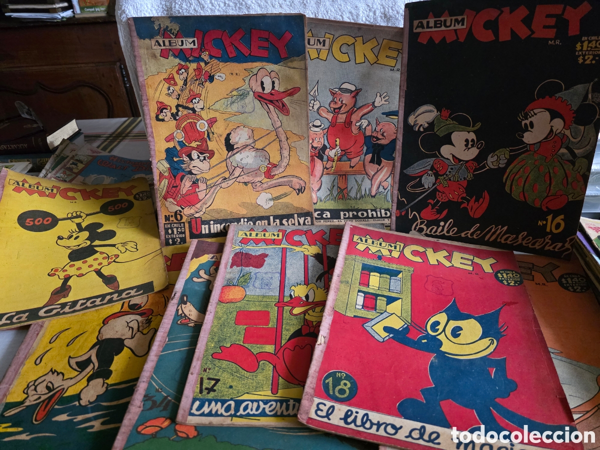 C&oacute;mics: MICKEY MOUSE 9 &Aacute;LBUMES. EDICI&Oacute;N CHILENA 1937