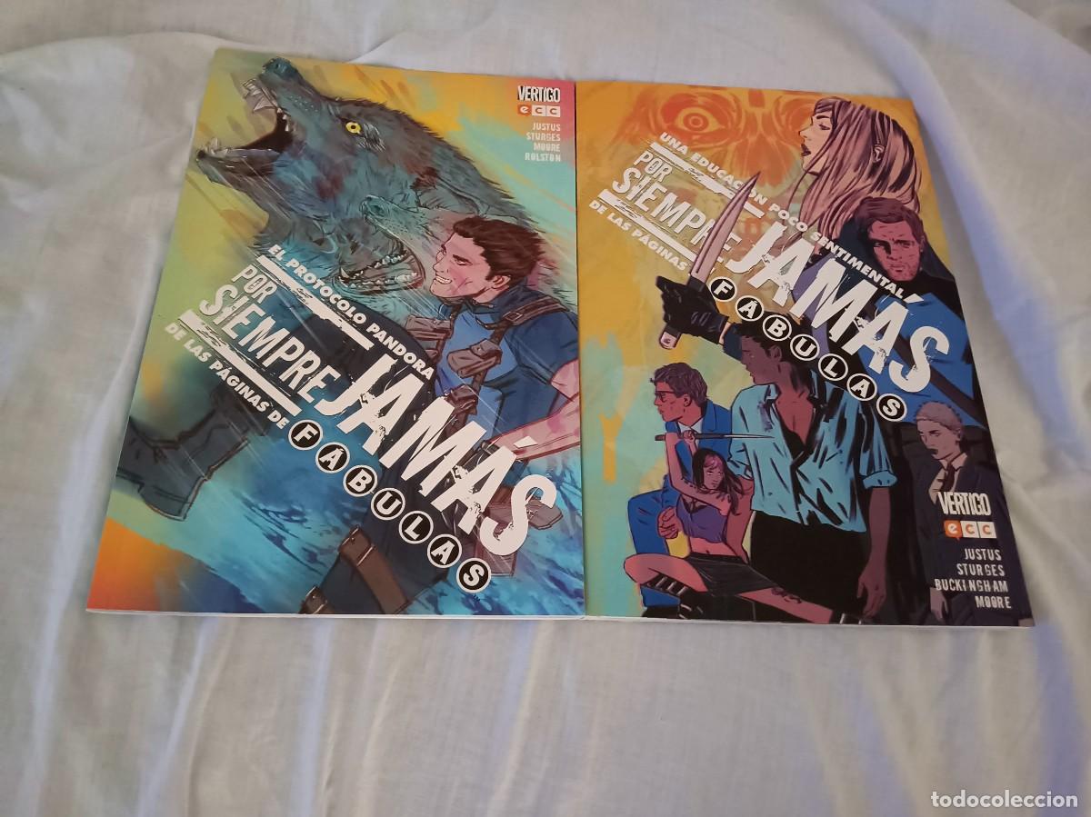 C&oacute;mics: 2 Tomos F&aacute;bulas POR SIEMPRE JAM&Aacute;S ECC Tapa Blanda Dave Justus Sturgess Moore Buckingham