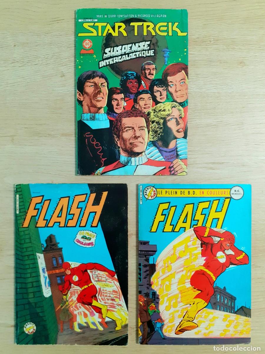 C&oacute;mics: 3 C&oacute;mics en franc&eacute;s a&ntilde;os 80. Star Trek y Flash