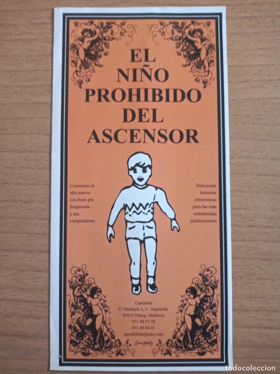 Comics : EL NI&Ntilde;O PROHIBIDO DEL ASCENSOR- PALMA 2003- CA&Ntilde;IZALES