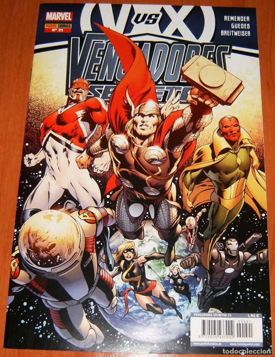 C&oacute;mics: VENGADORES SECRETOS . 21 . PANINI . CRUCE con V Vs X