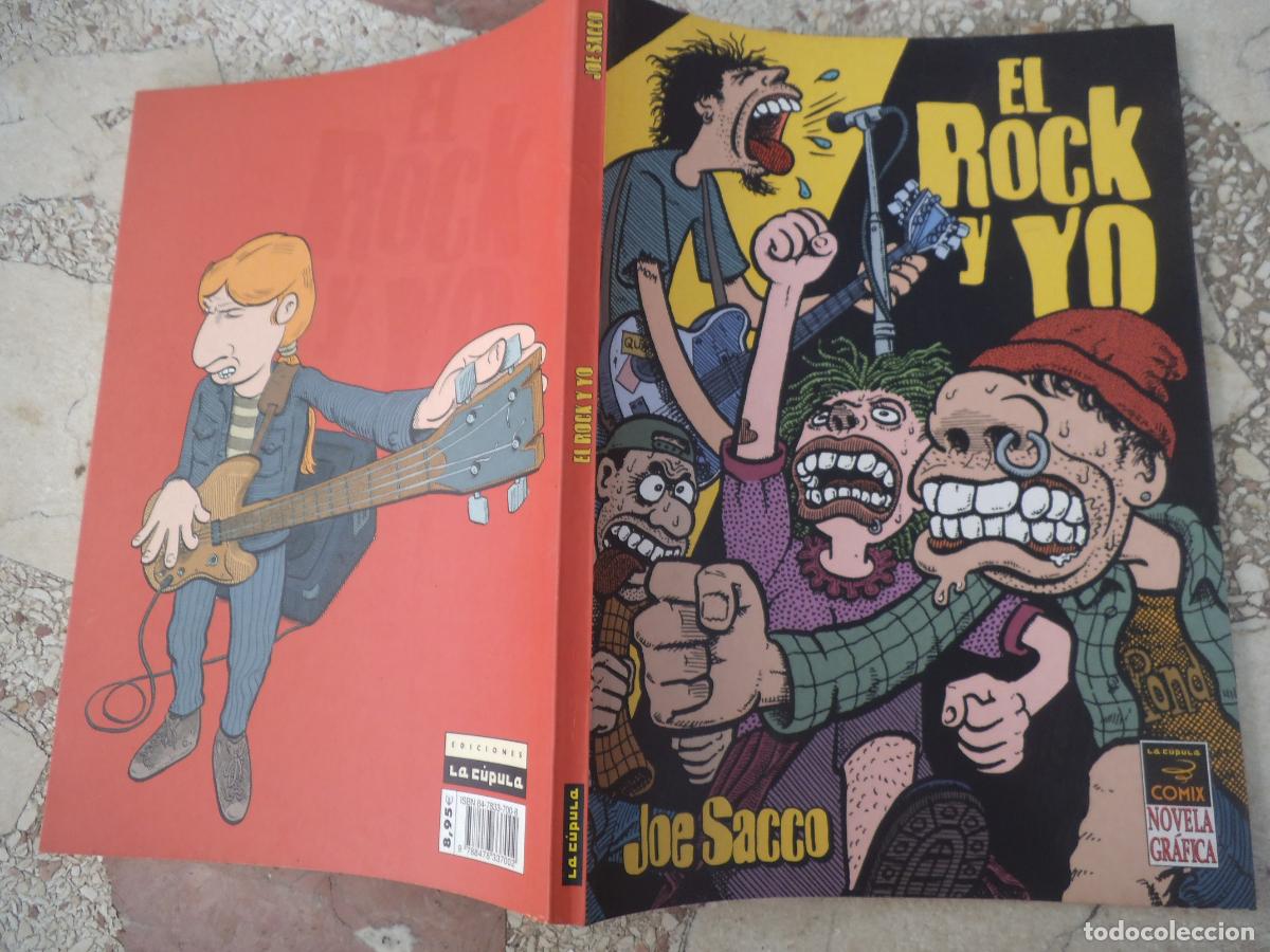 C&oacute;mics: libro comic, el rock y yo, joe sacco, novela grafica la cupula comix, b/n,17x24, 88 paginas