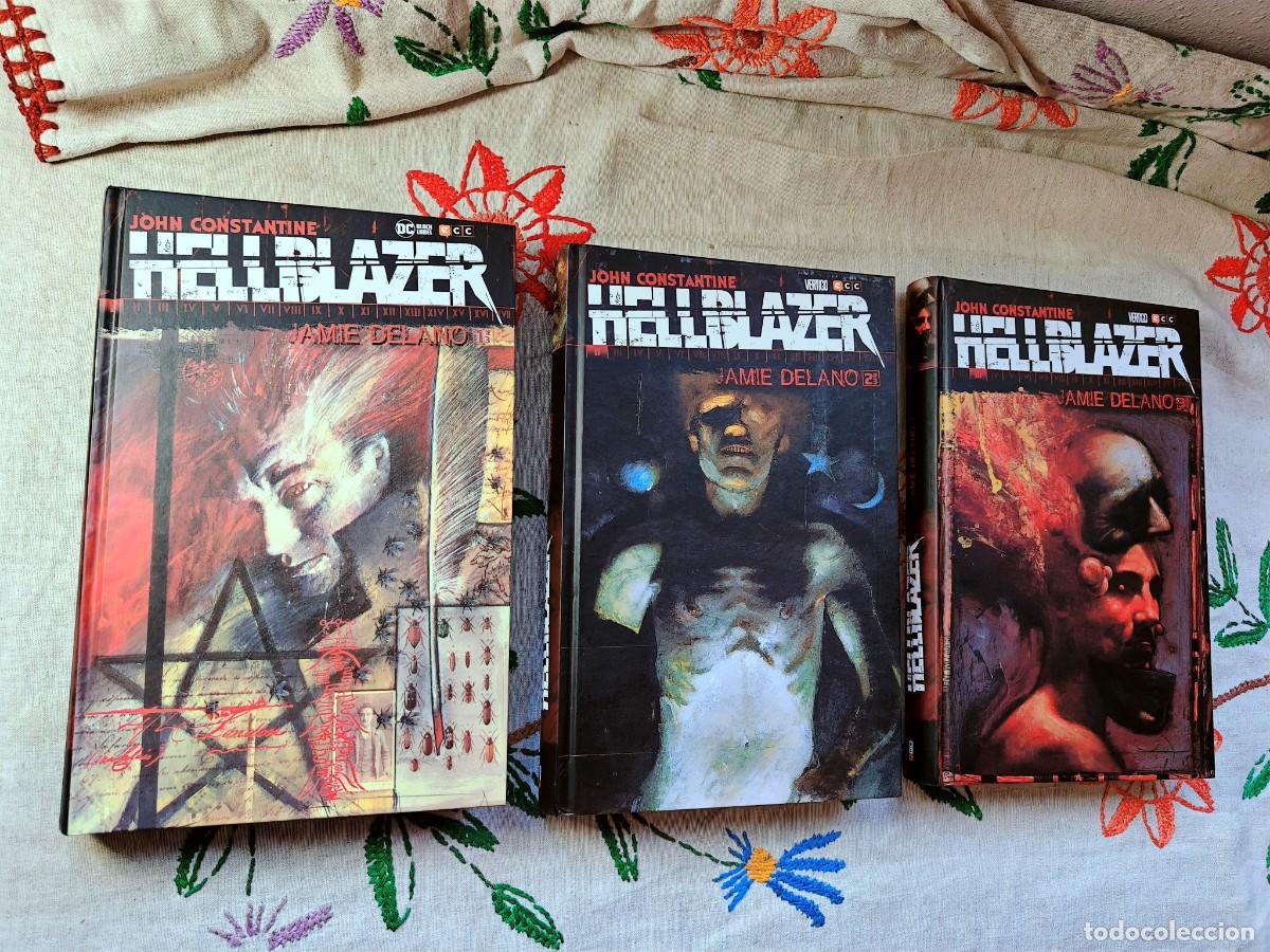 C&oacute;mics: John Constantine Hellblazer Delano. Completa. Tomos 1, 2 y 3. V&eacute;rtigo, ECC. Edici&oacute;n en tapa dura. Es